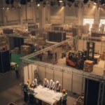 Trade fair organiser managing event planning stages from concept development to final show day execution