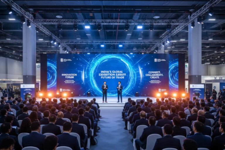 Industry speakers delivering impactful keynote sessions at a major Indian exhibition conference